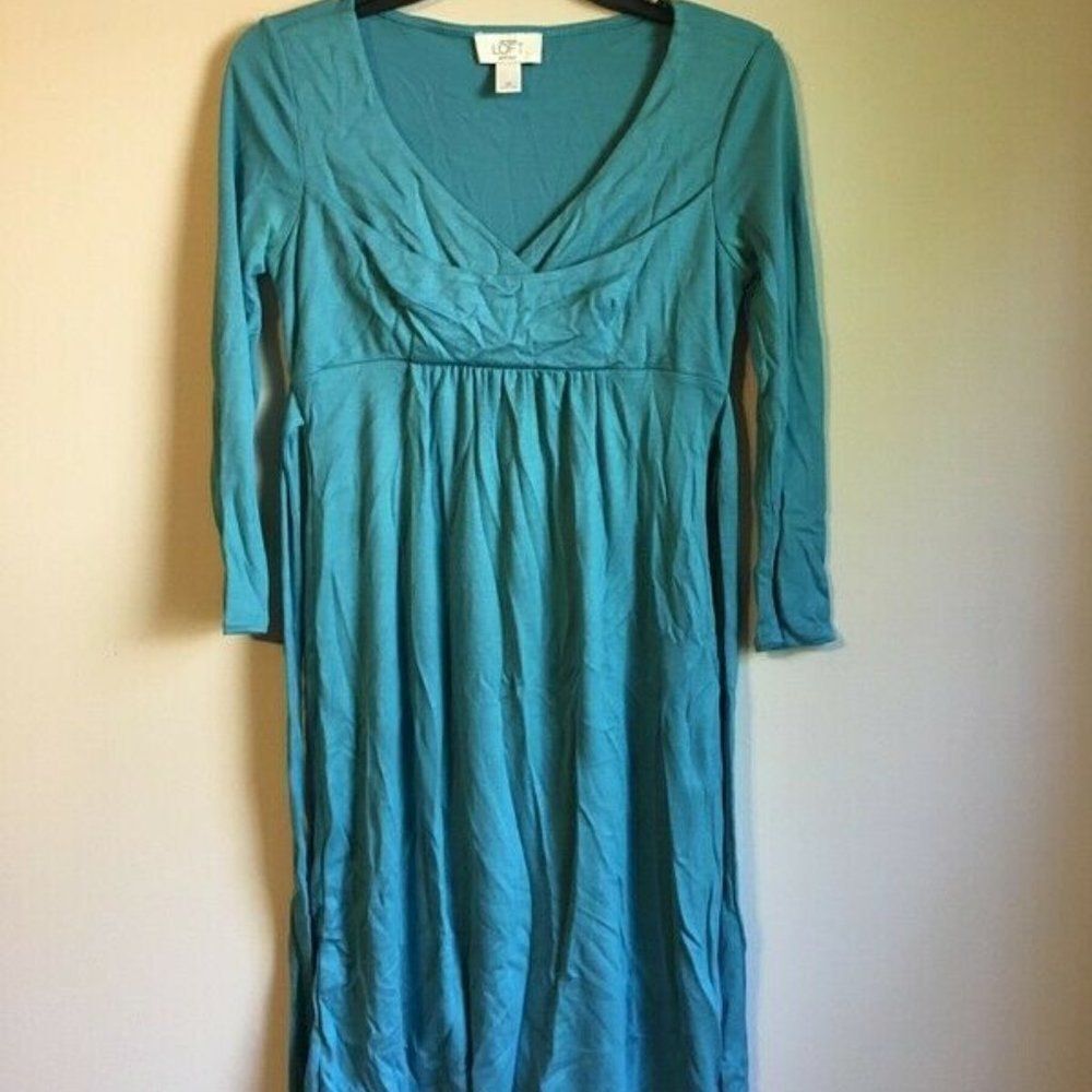 Loft size 0 petite blue dress